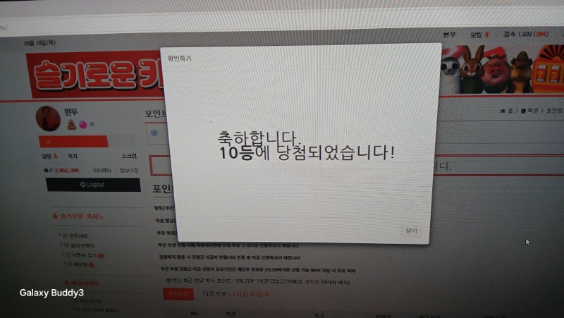 일일복권 10당첨