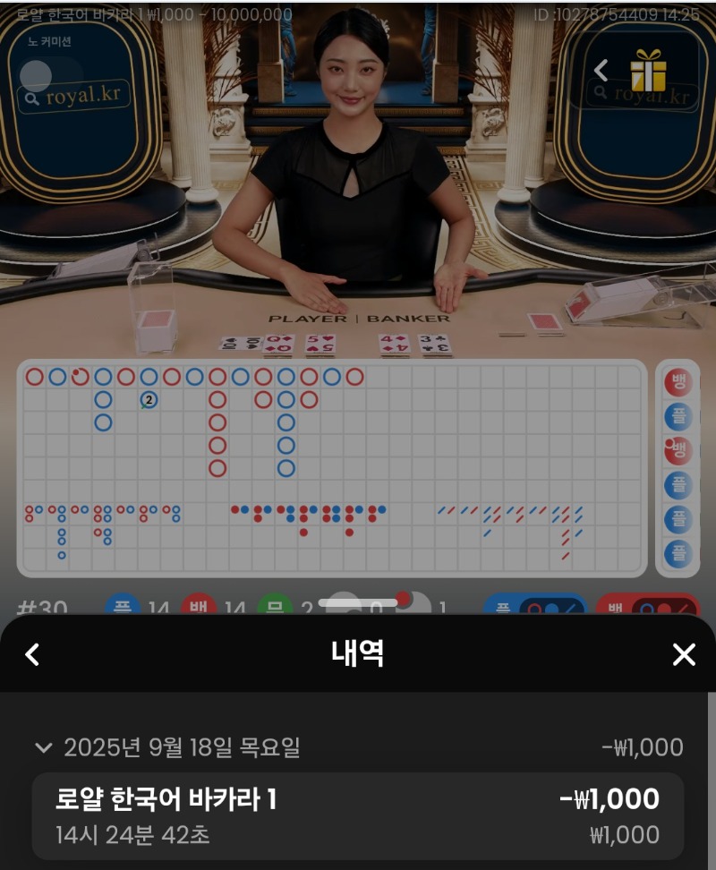 바카라1패
