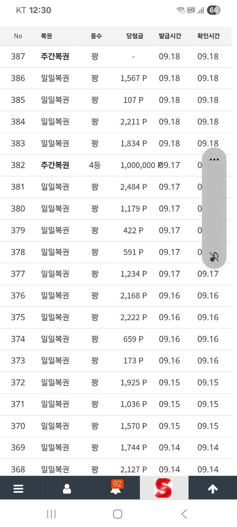 주복4등 인증샷