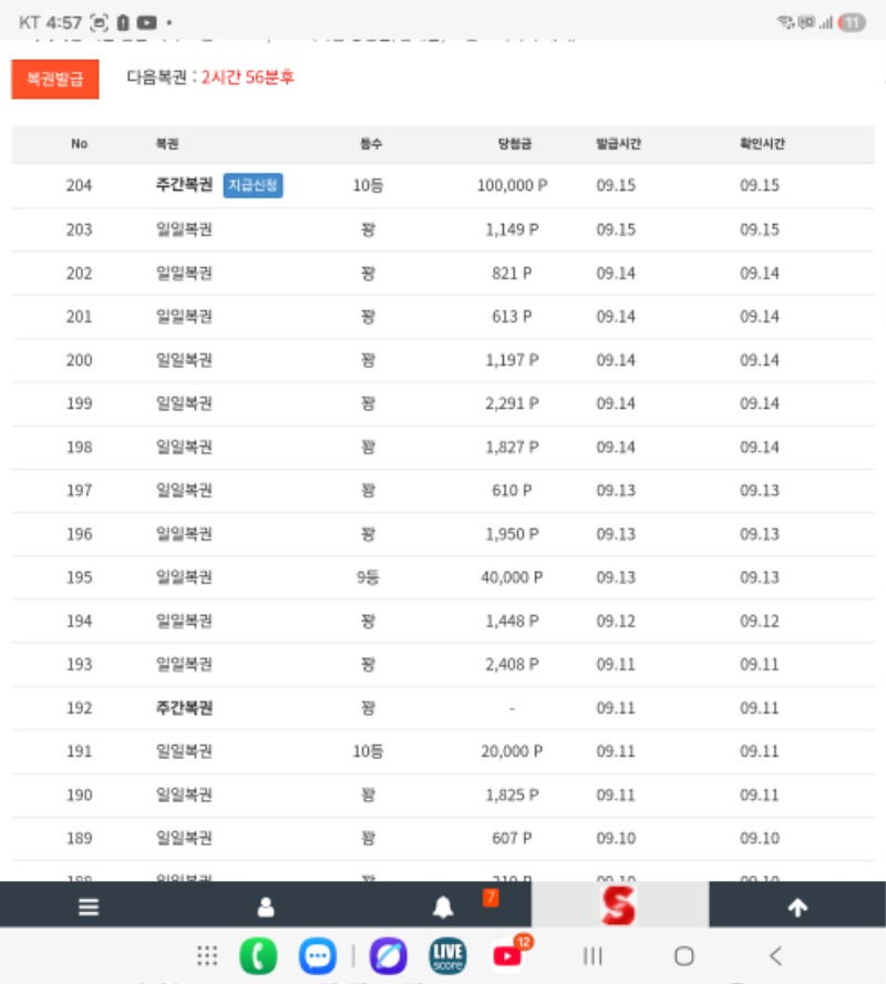주복10등