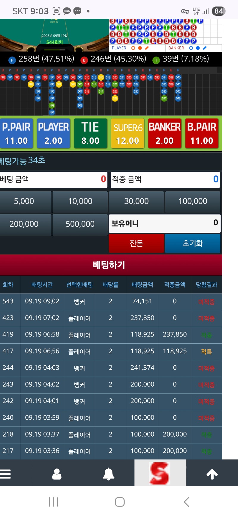 파란색 일줄 확신~~!!ㅜ