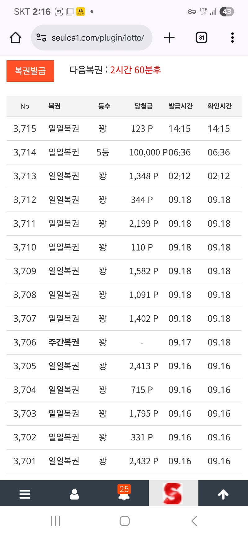 복권 한번 ~!!