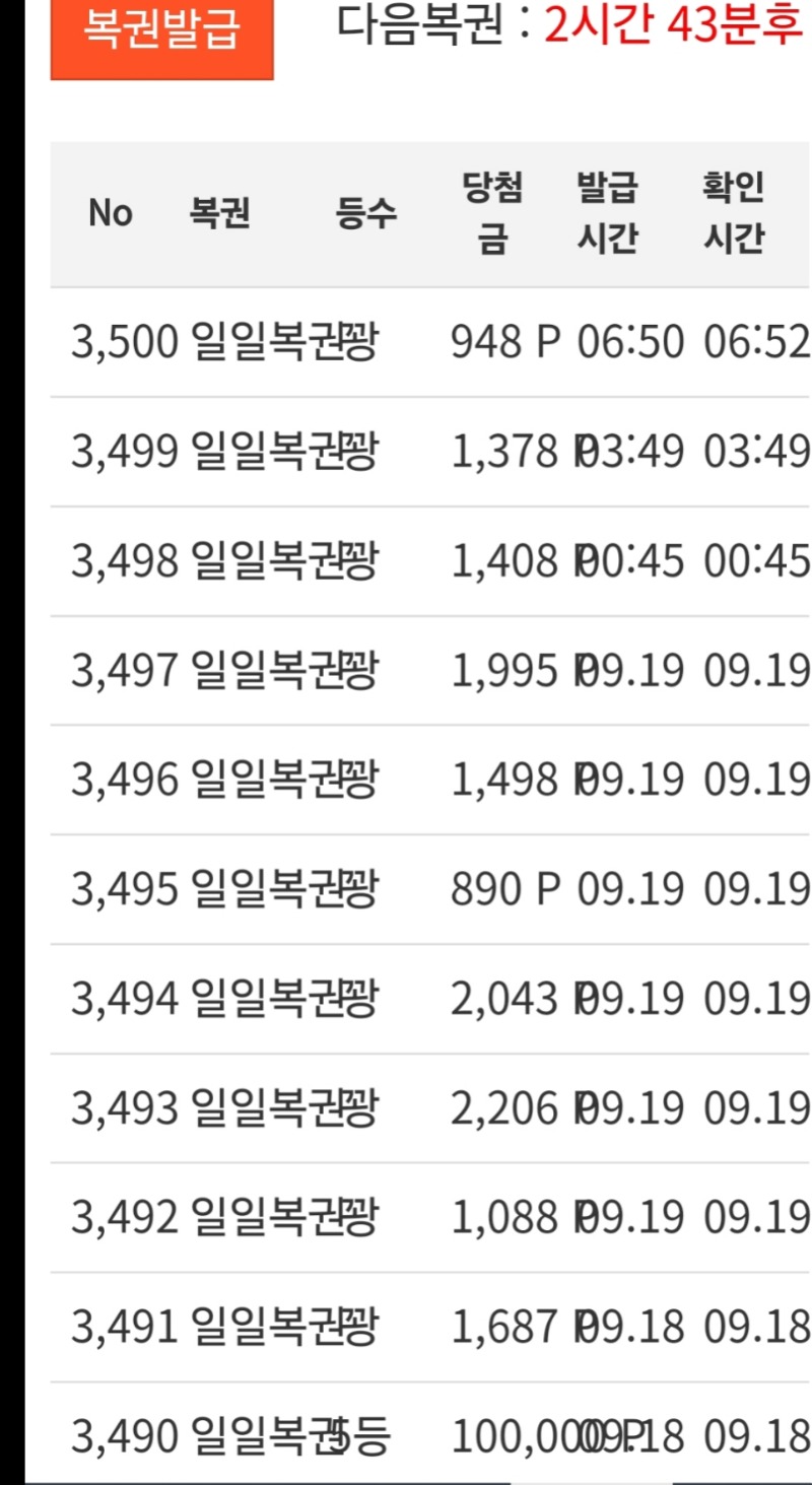 일복1등못본지도~