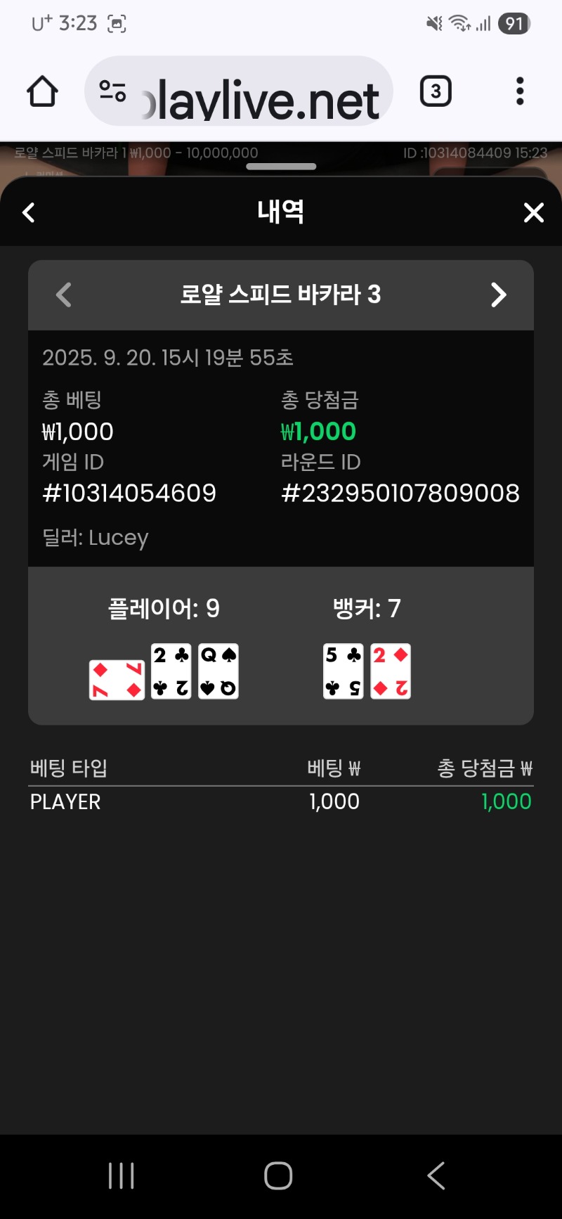바카라 이김