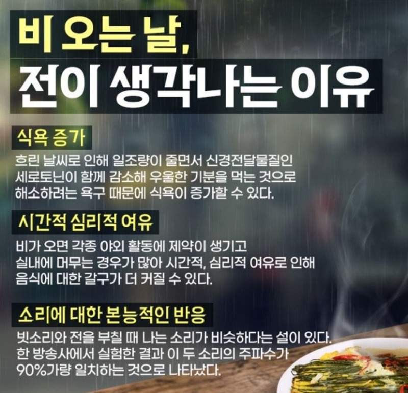 비오는날전땡기는이유