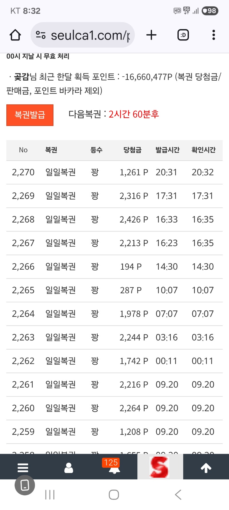 일복   그냥가네요