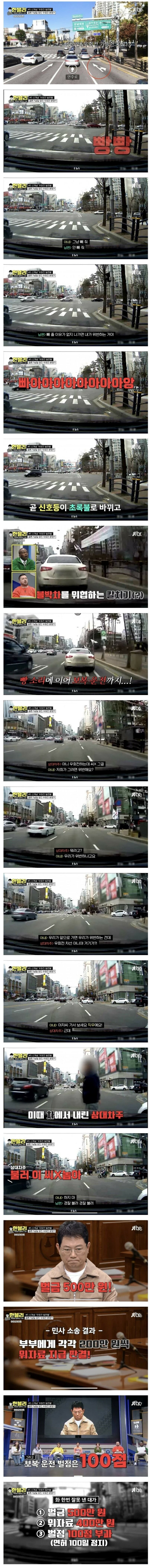 900만원 날린 우회전 빌런