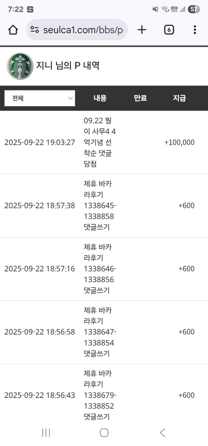 빨간붱이 수익댓글 슬포 감사합니다 ~~