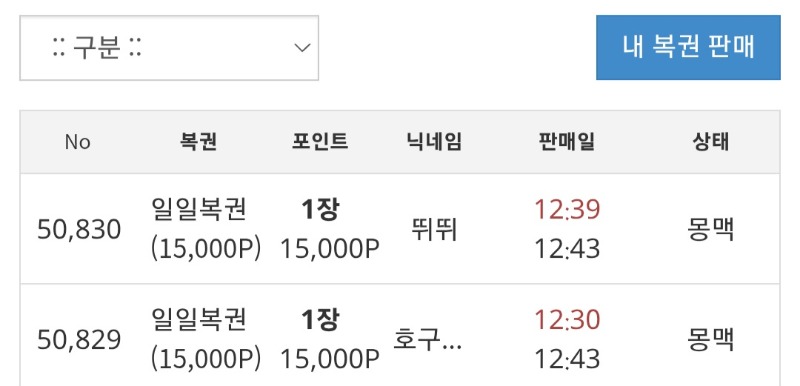 일복구매 한번해봅니다