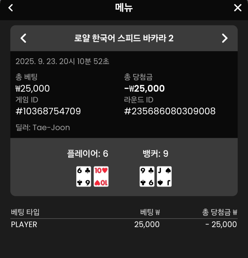 바카라 소액 패