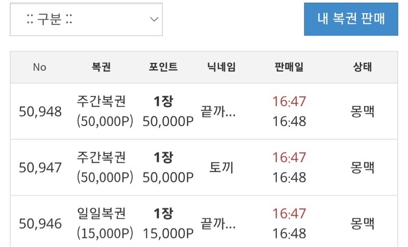 주복 일복 내가 다살꺼야!!ㅎㅎ