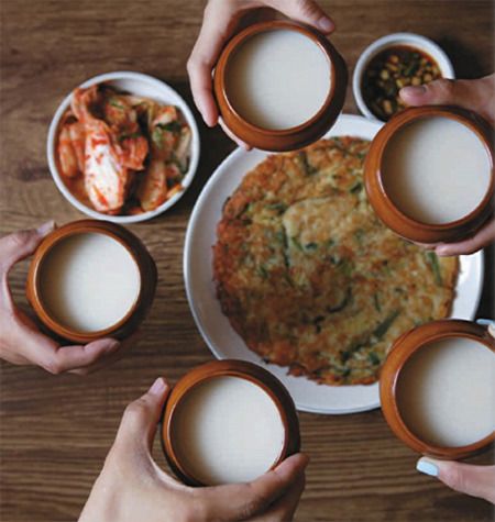 비 오는 날에는 김치전, 파전에 막글리 아이겠슴꽈~~~~