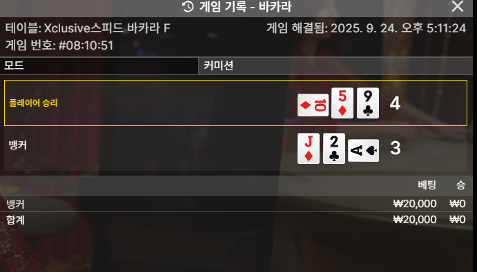 바카라 패 3