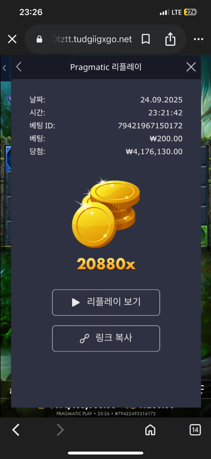 멀린 20880배
