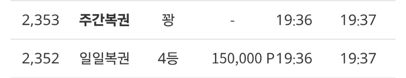 일복4등당첨