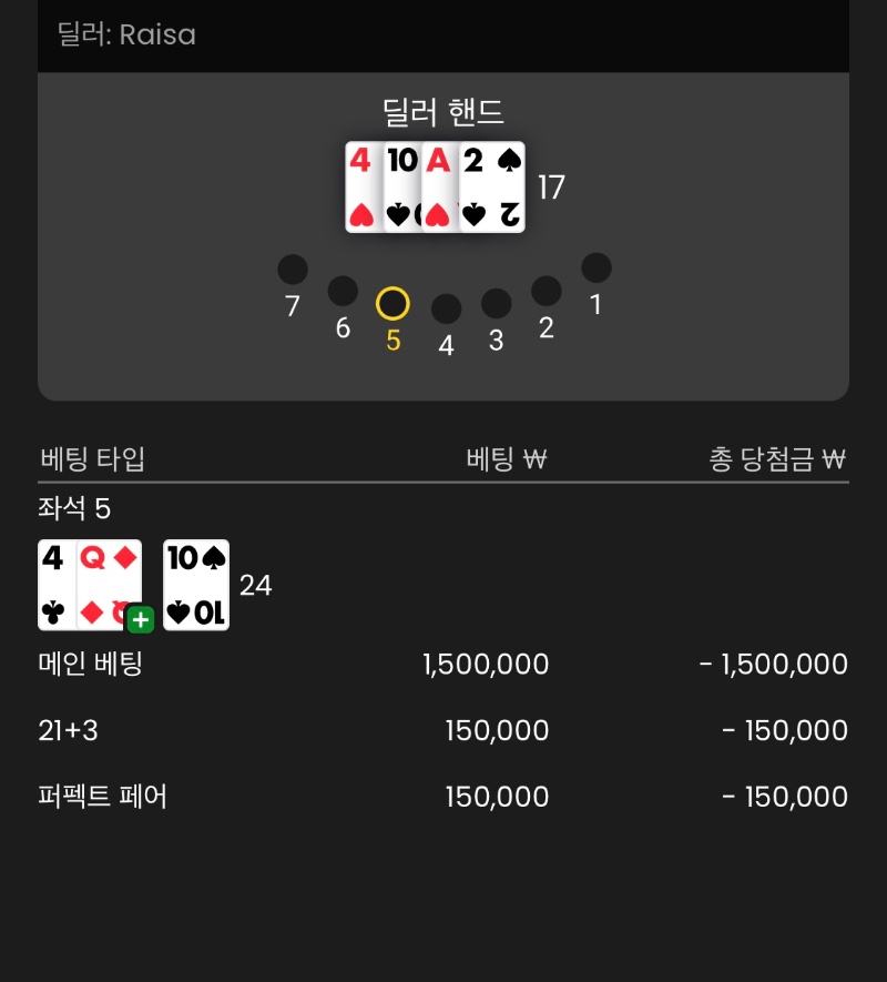 블랙잭 lost