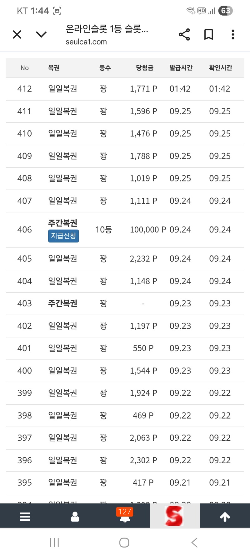 주복 10등 인증요