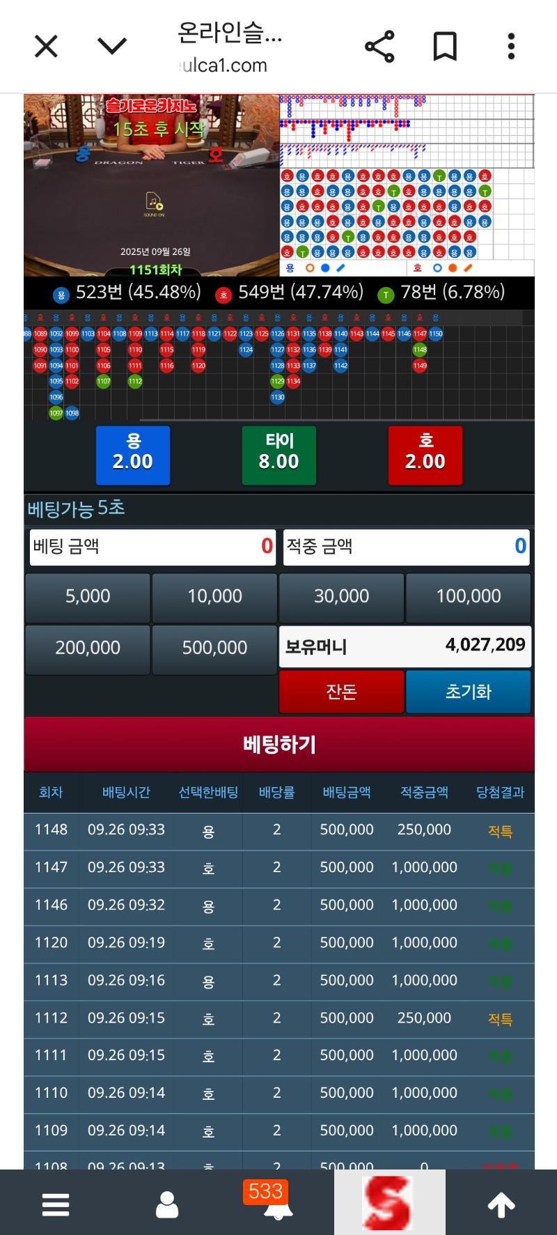 슬카포 400만 달성