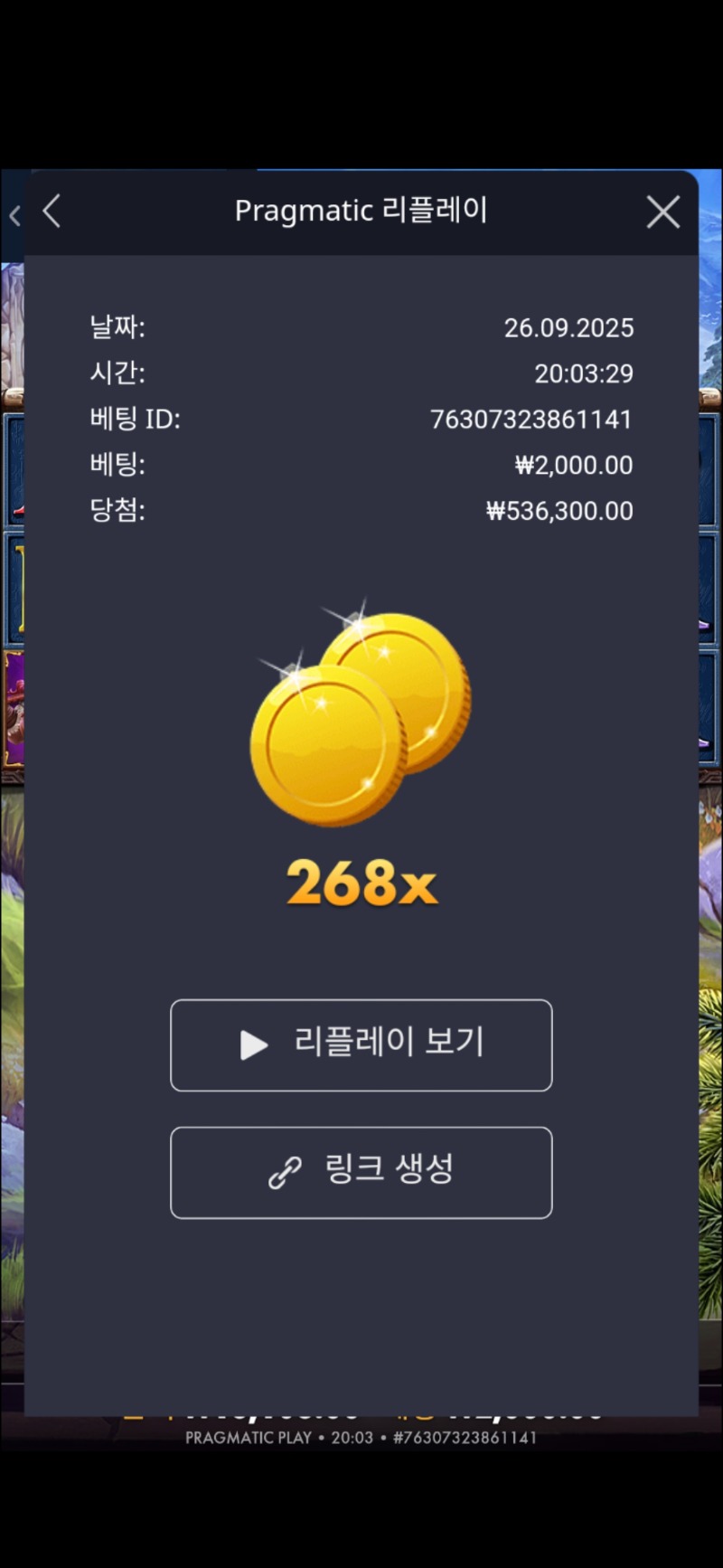 문 수익왕 268배