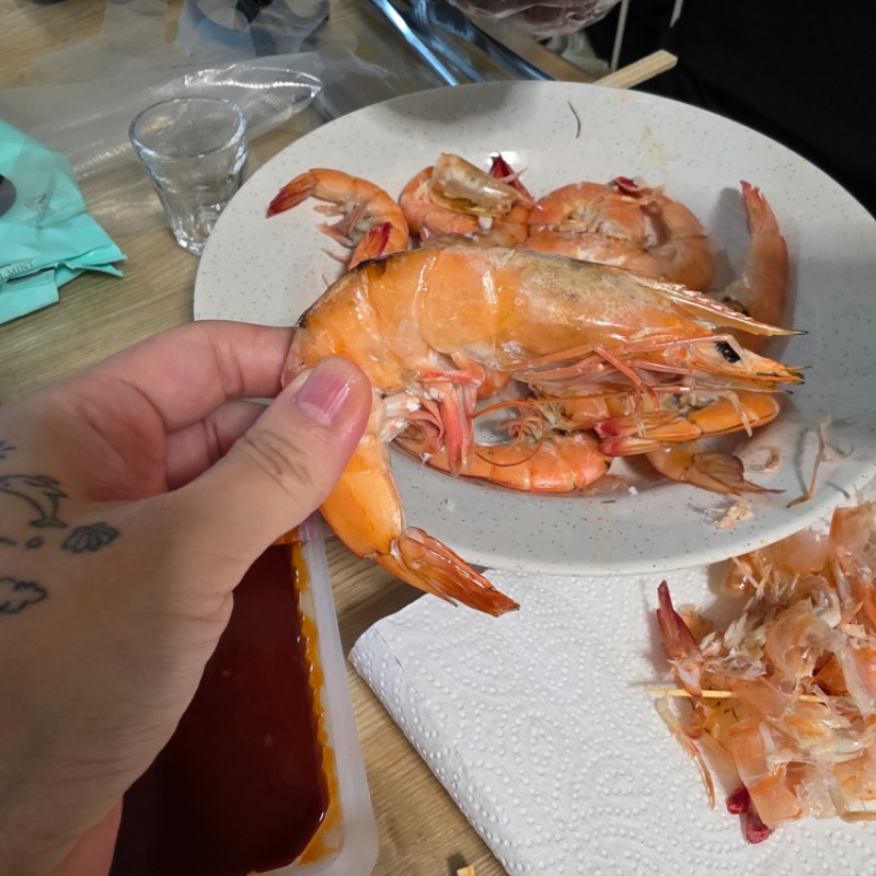 새우구이!