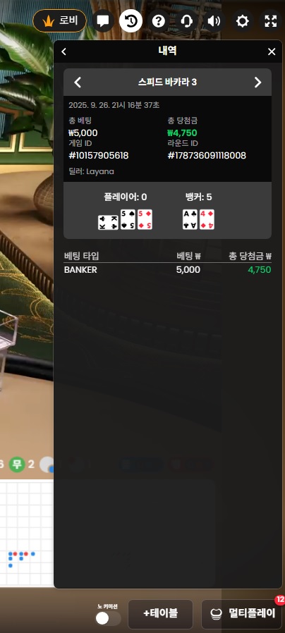 카라 소액 승