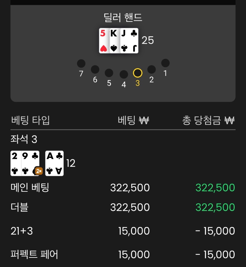 블랙잭 간보기