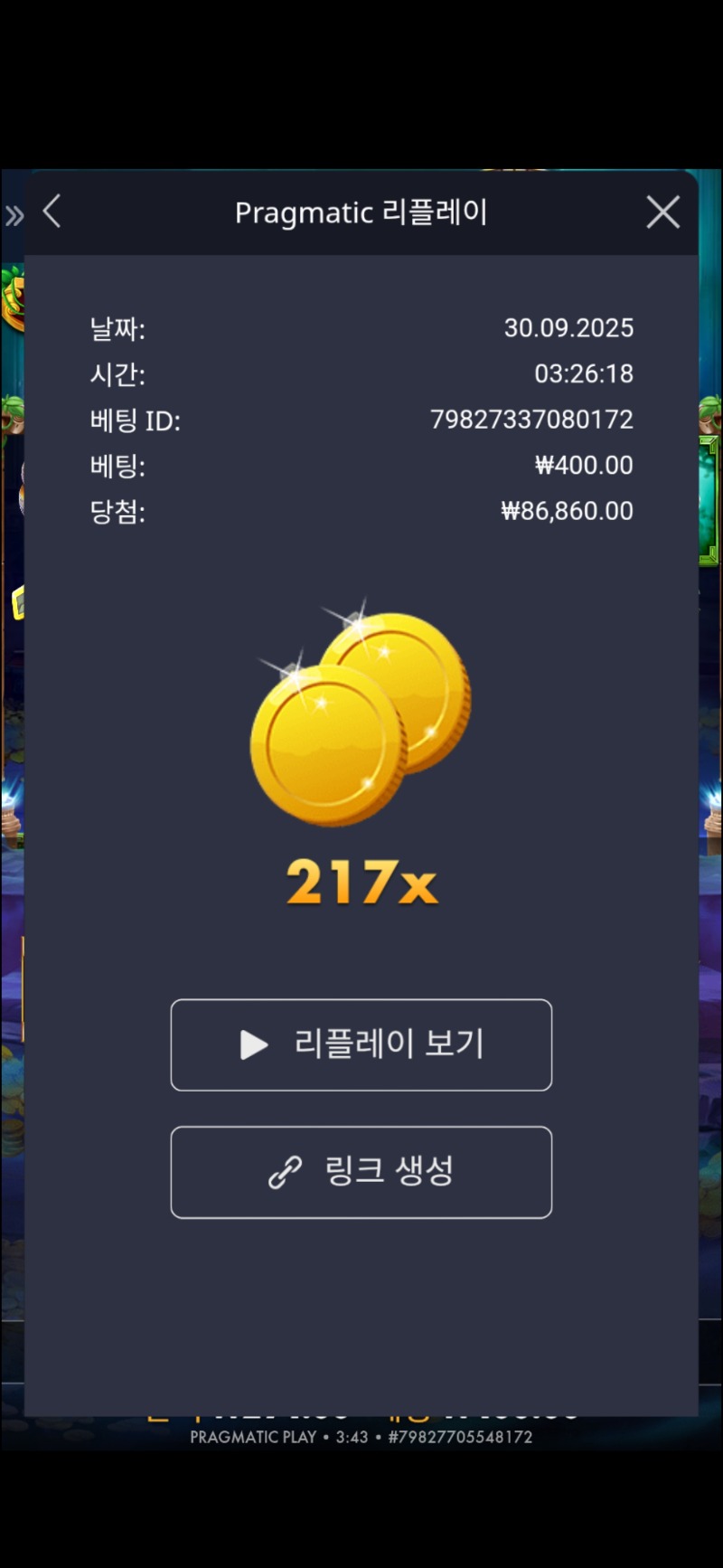 마이다스의 손 217배