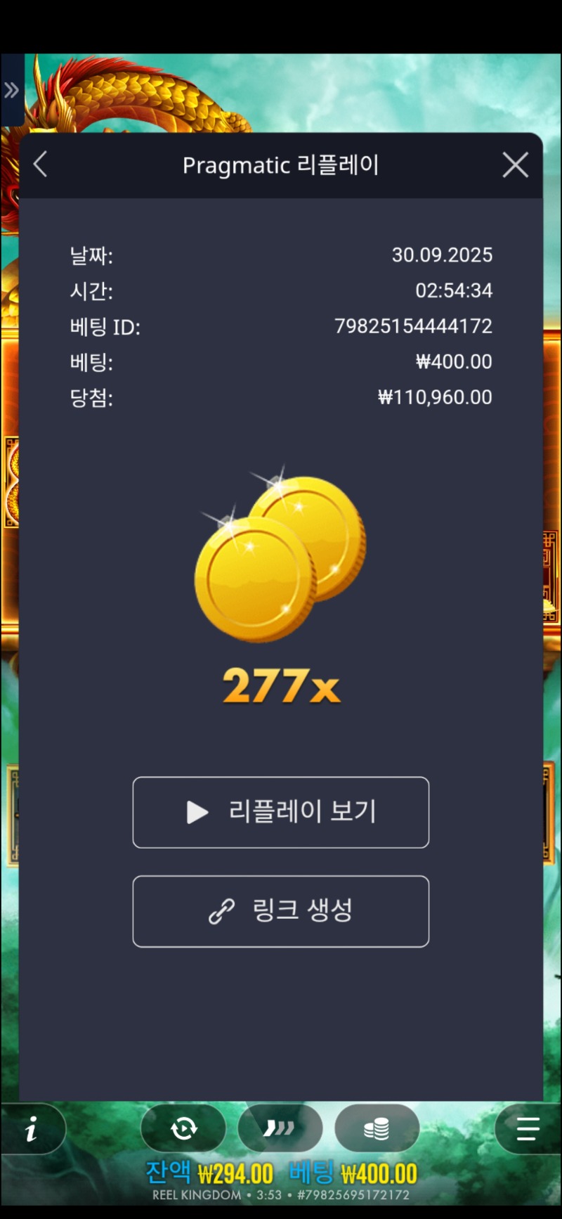 드래곤 골드88  277배