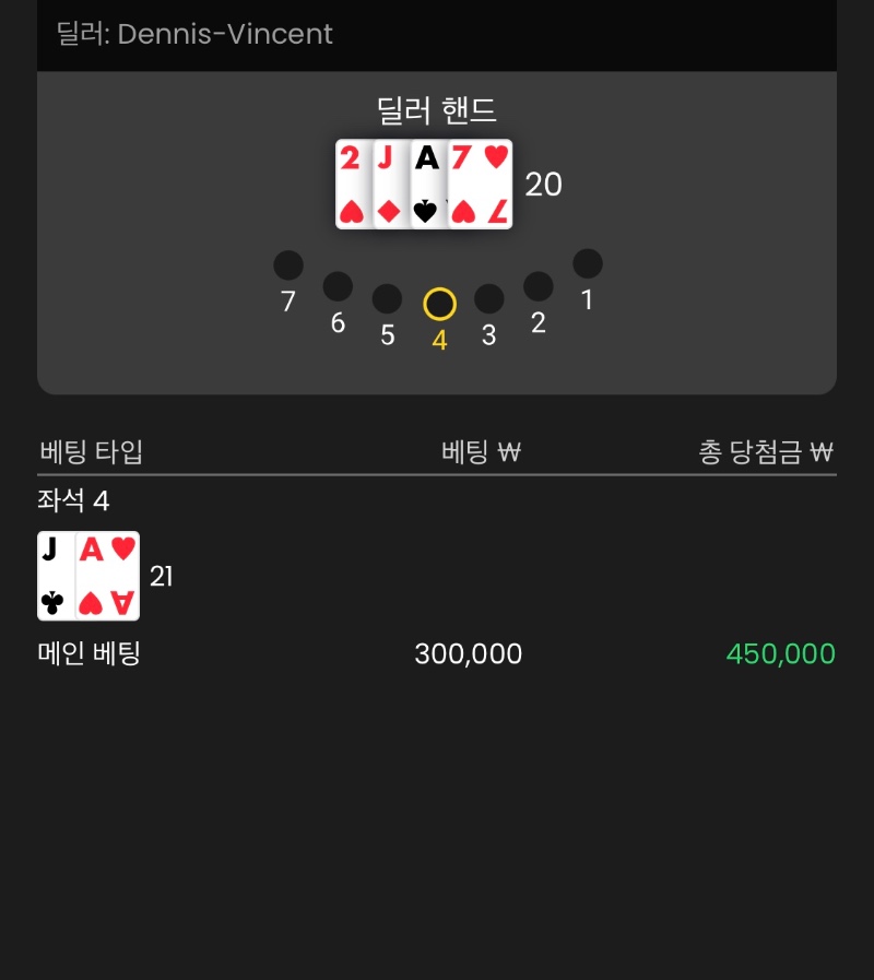 블랙잭 마무리