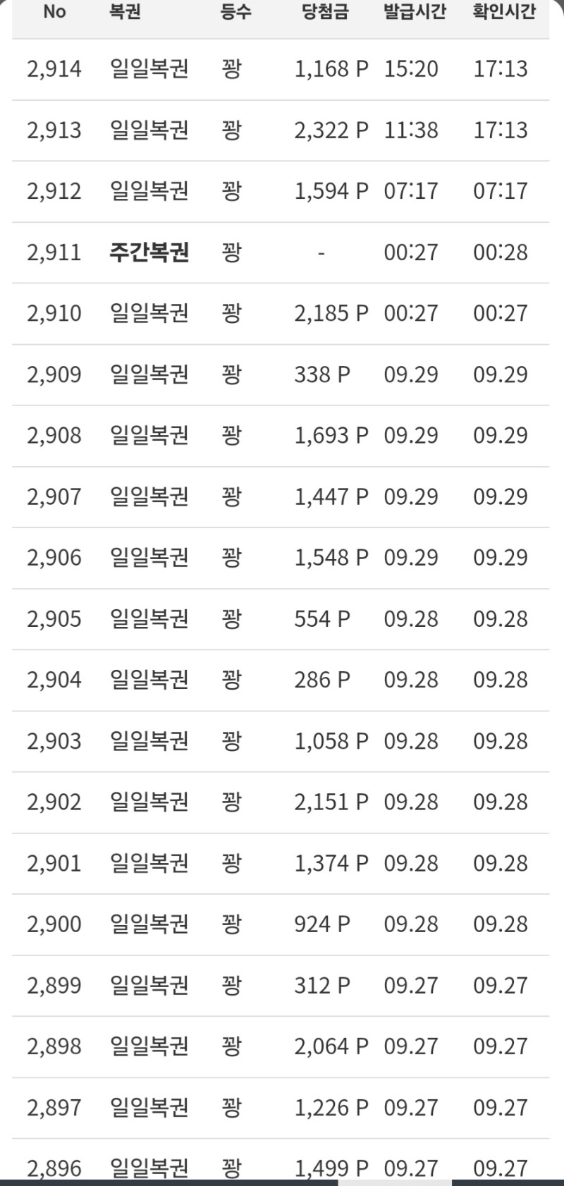 꽝줄시작 ㅠㅠ