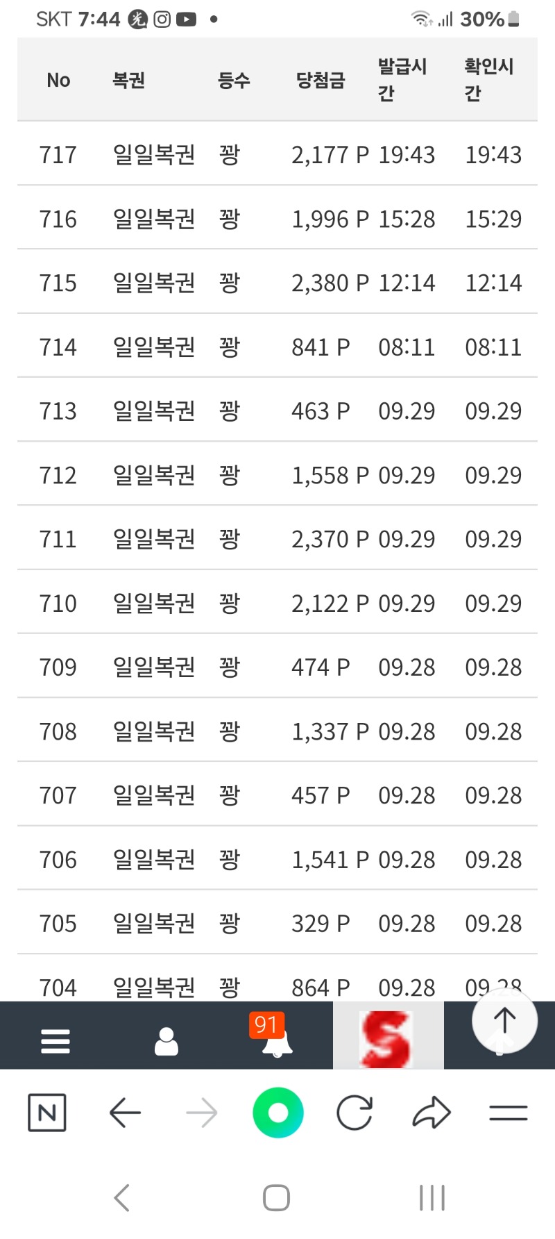 꽝의연속