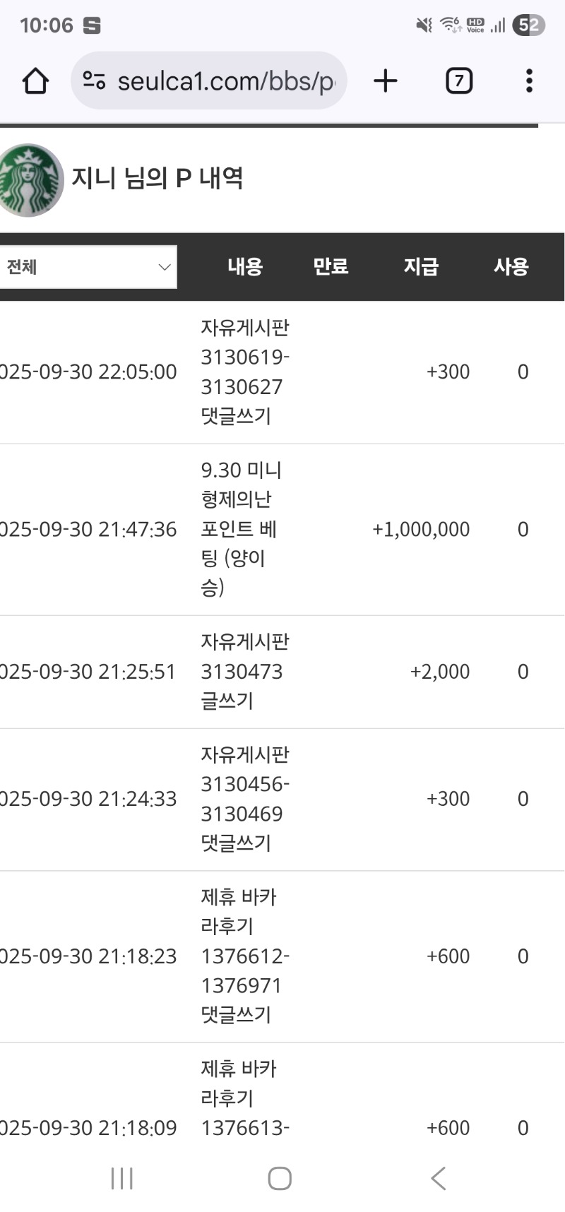 미니형난 승리 포인트 땡큐 ~~