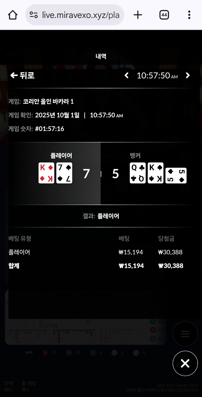 바카라 소액 깡