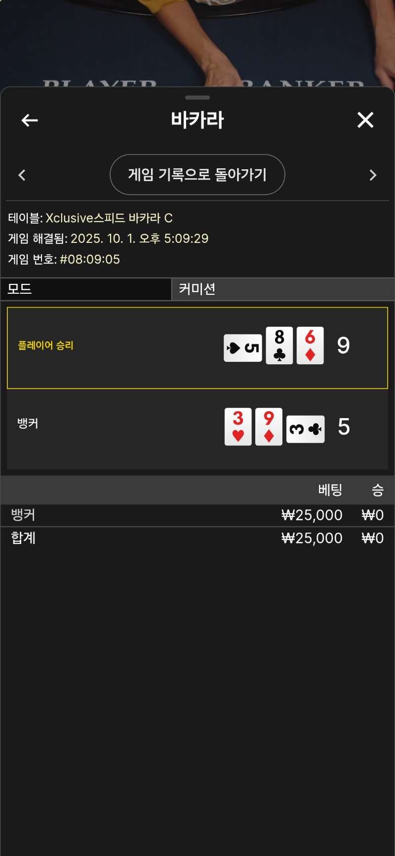 바카라 1패