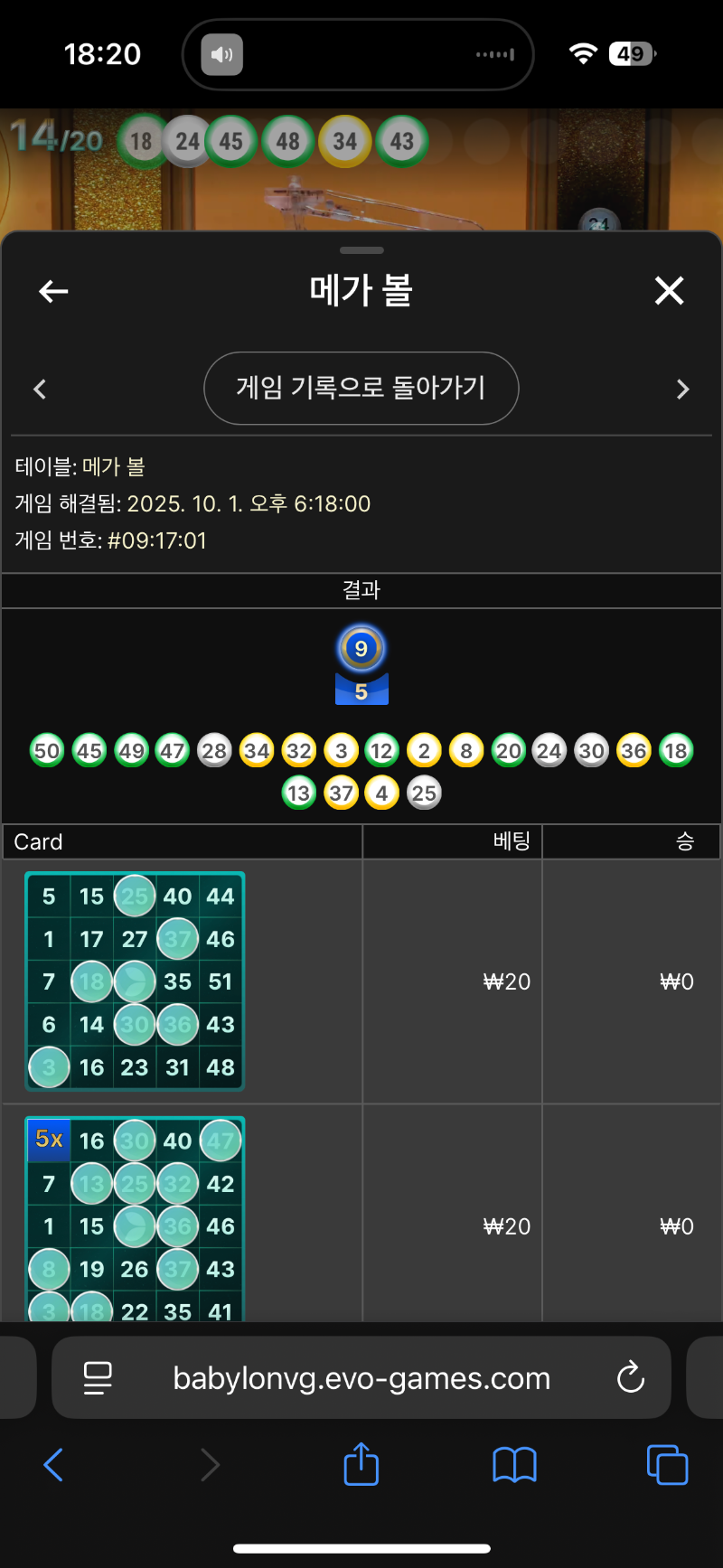 라이트닝볼꽝
