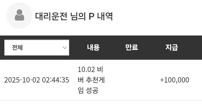 비벼옵이 보내준 노력상 포인트~♡