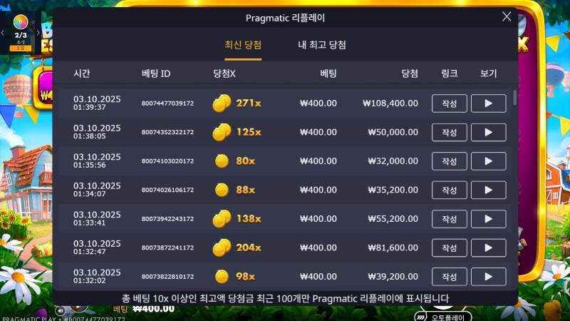 황금분무기 271배