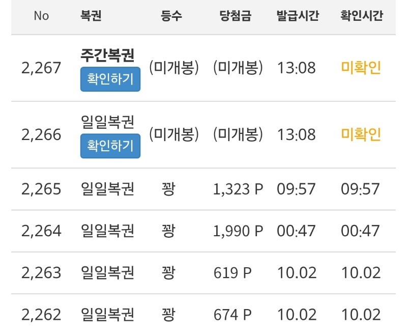 쌍복이 오긴했는뎀~~~~