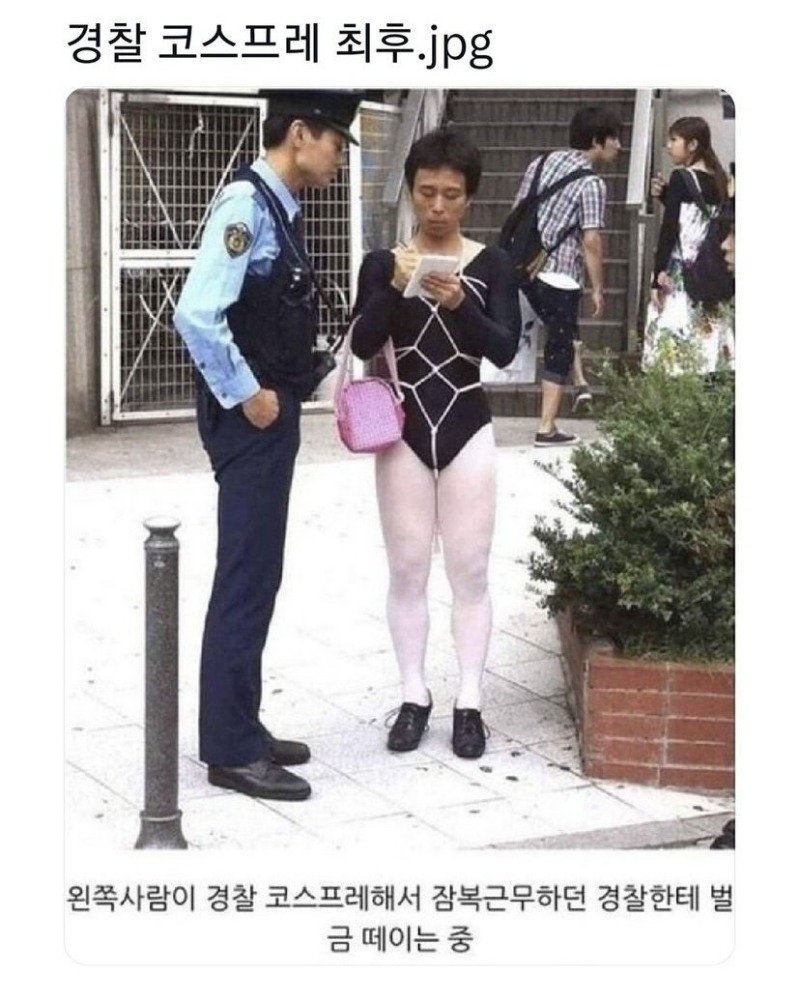 경찰 코스프레 최후