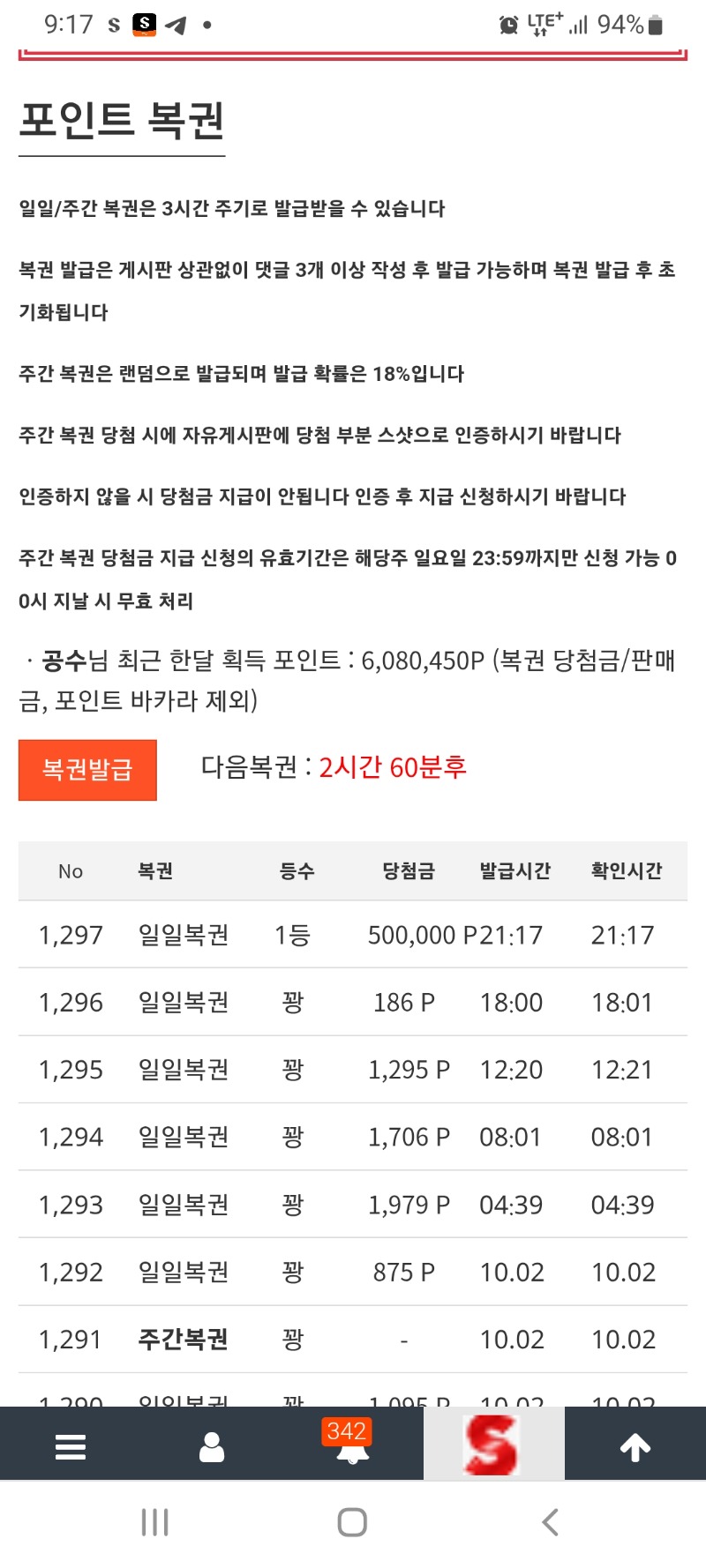 앗싸.일복1등이다