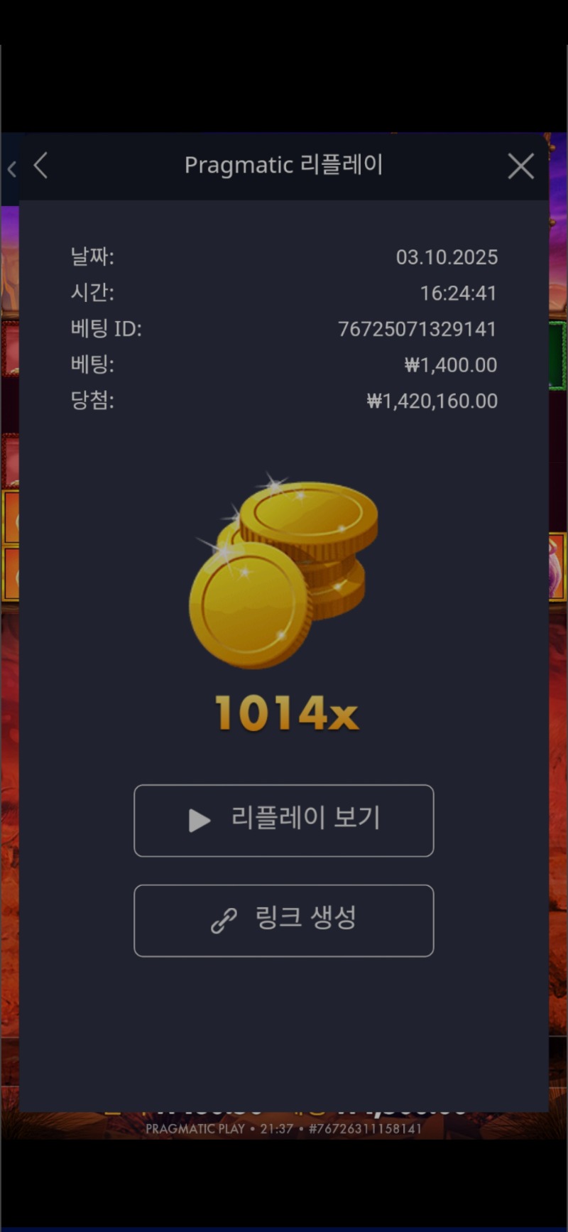 버메가  1014배