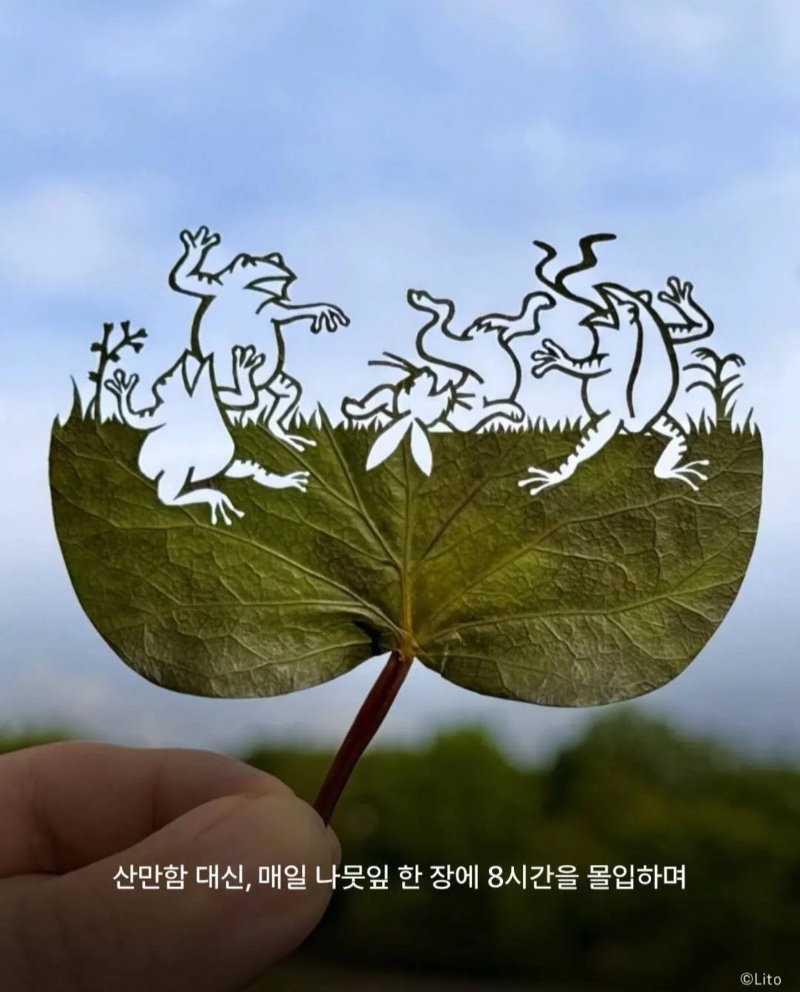 나뭇잎 예술
