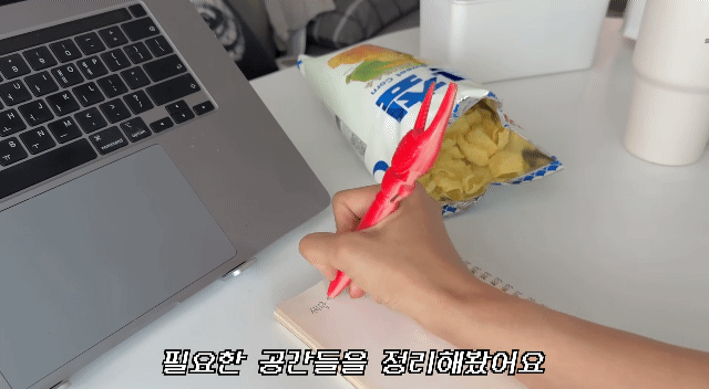 과자도 찝어 먹을수있는 랍스타 볼펜