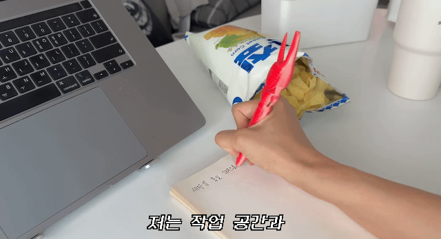 과자도 찝어 먹을수있는 랍스타 볼펜