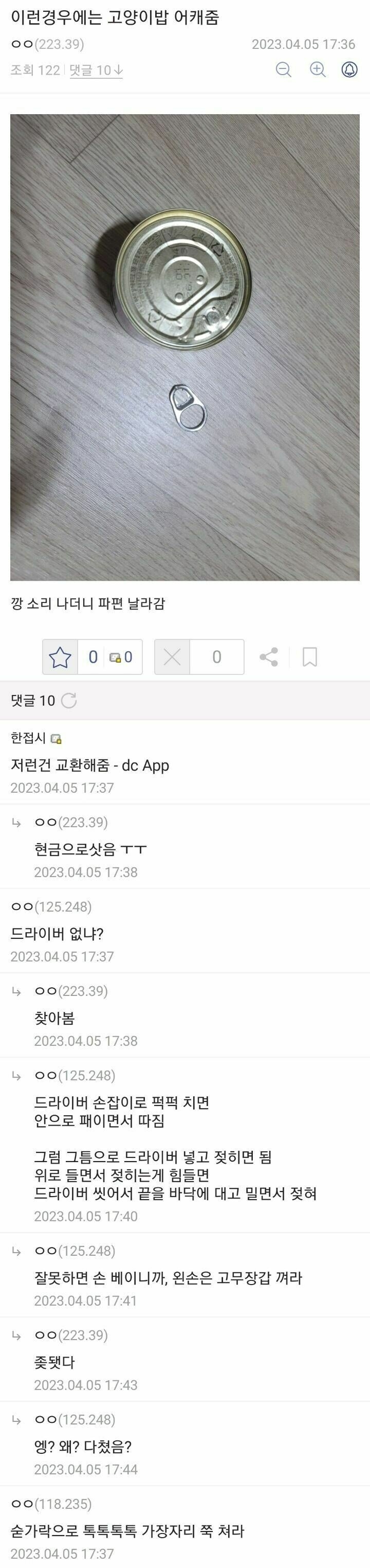 고양이밥을 꼭 주고 싶었던 집사