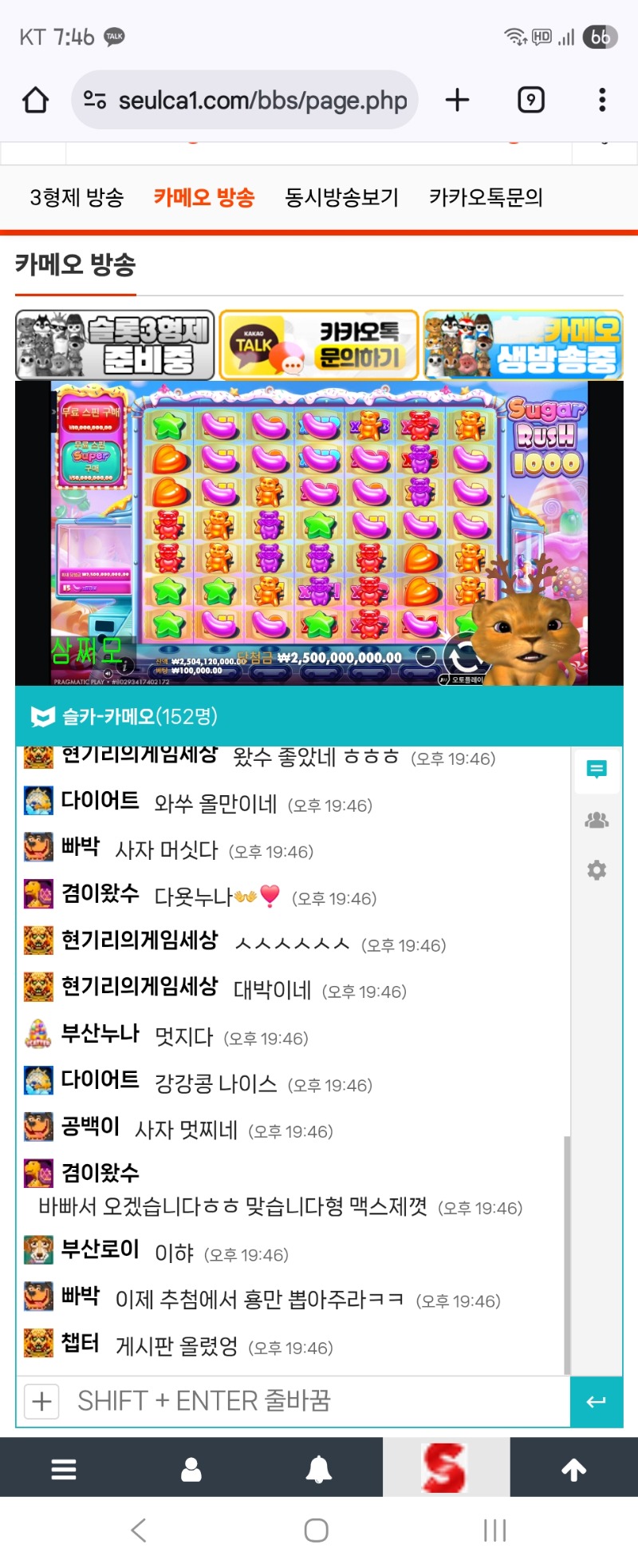 사자 맥스 기념 스샷!