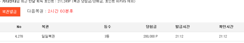 일복 3등