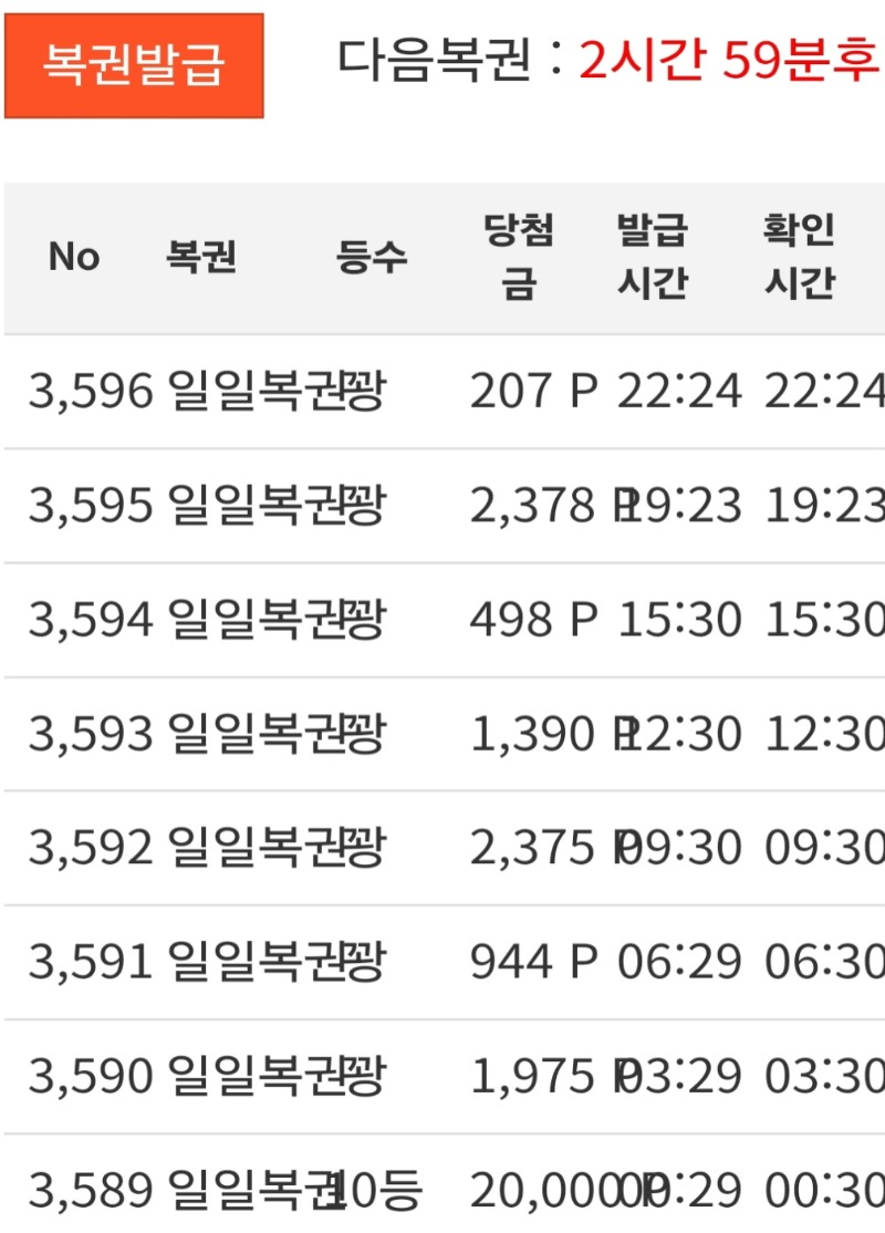 마지막일복 꽝!!