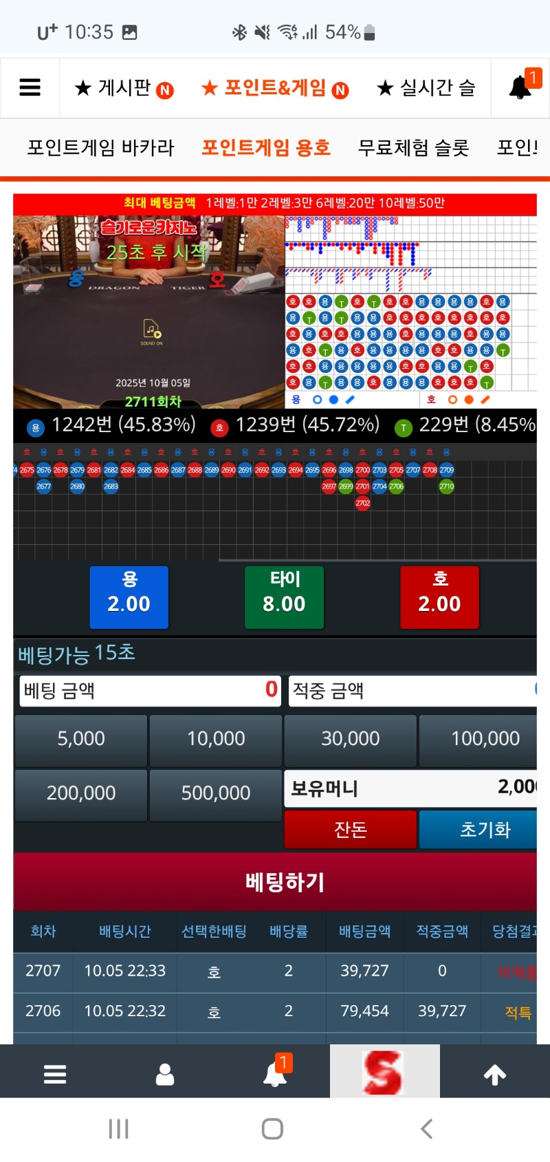 없는와중에..적특이라..