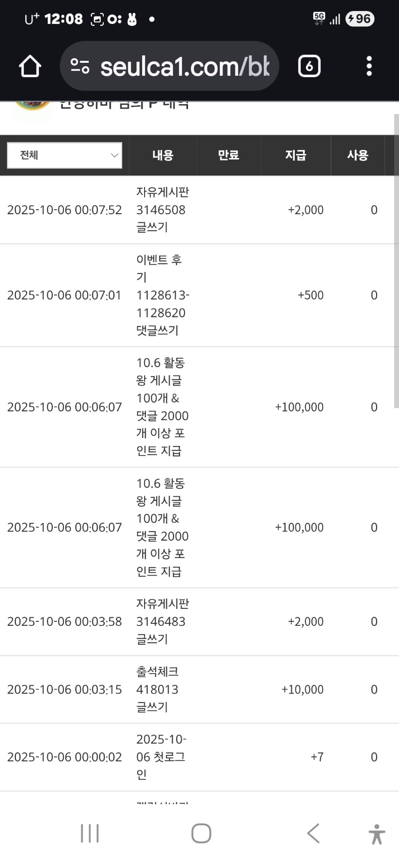 활동왕 포인트 감사합니다